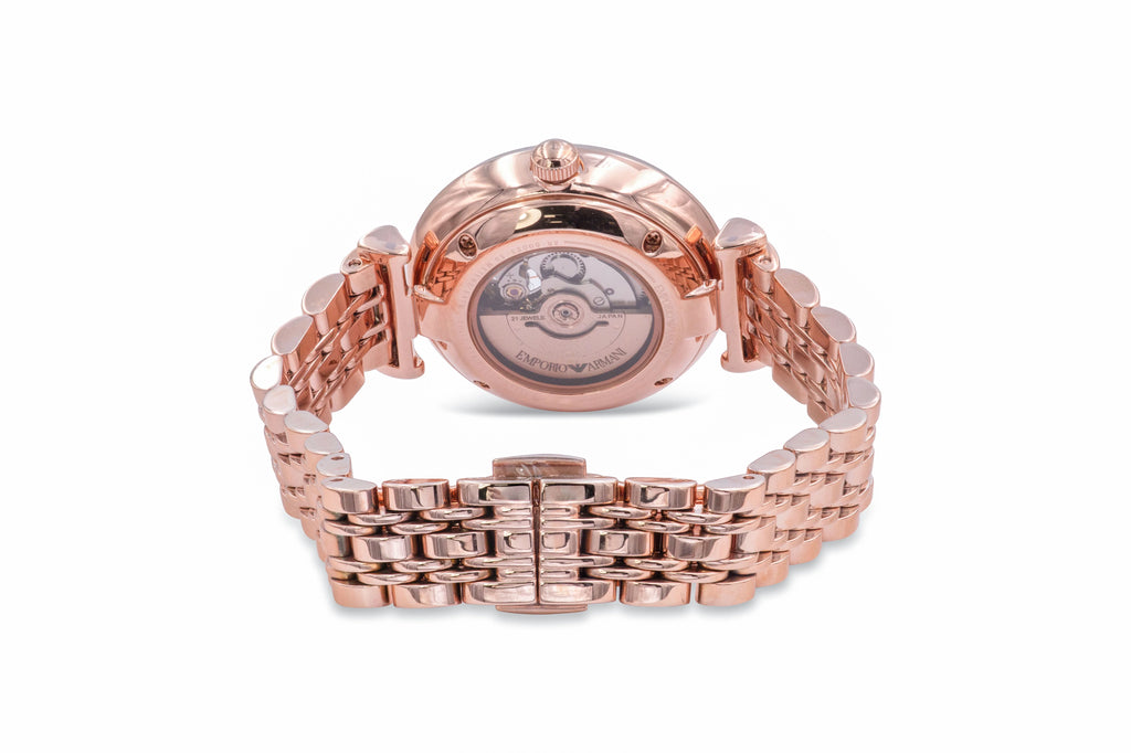 Ladies Automatic Crystal Dial Stainless Steel Watch W84341