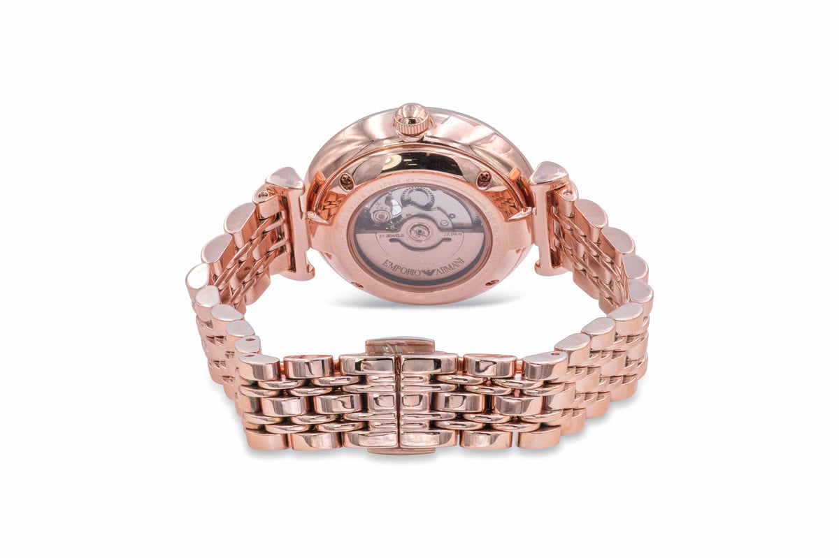 Ladies Automatic Crystal Dial Stainless Steel Watch W84341