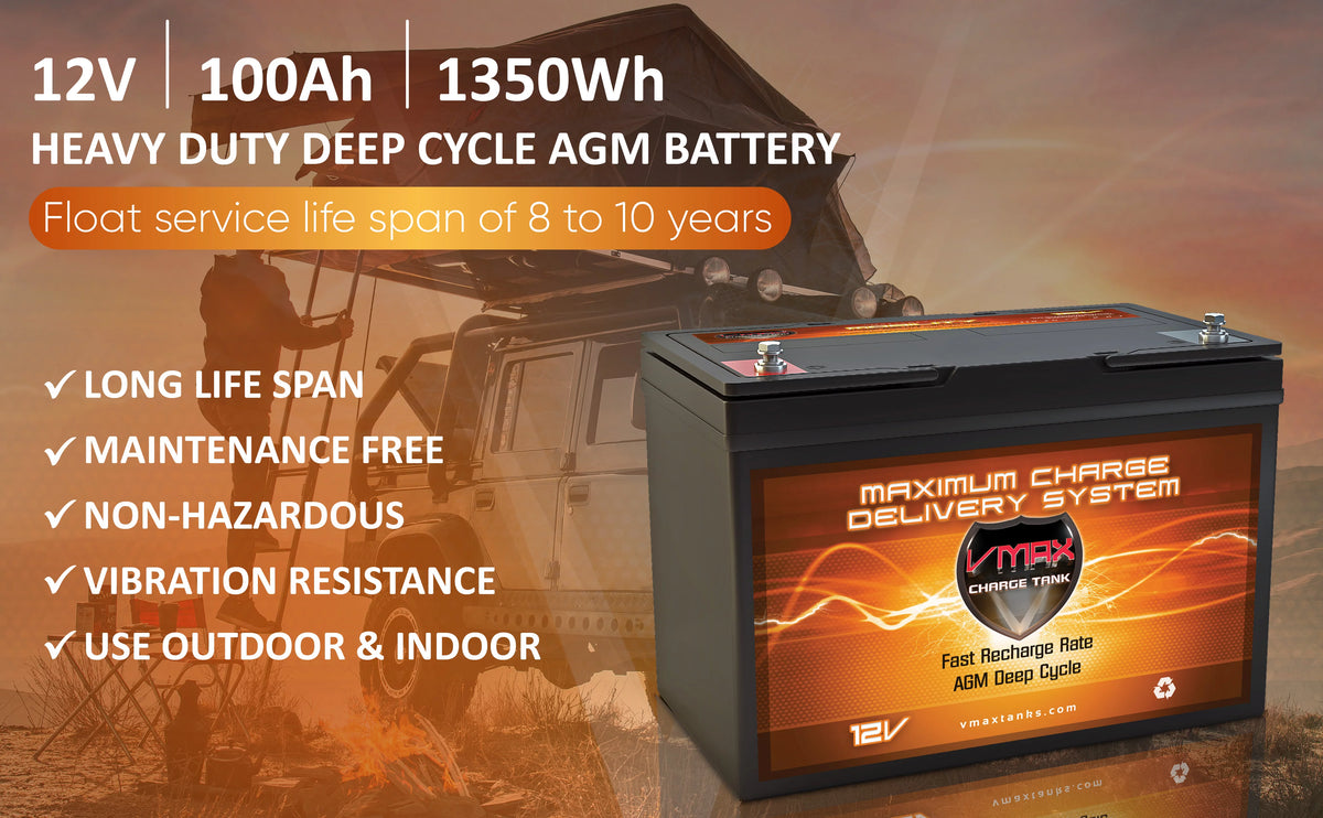 12V 100Ah AGM Deep Cycle Battery S487323
