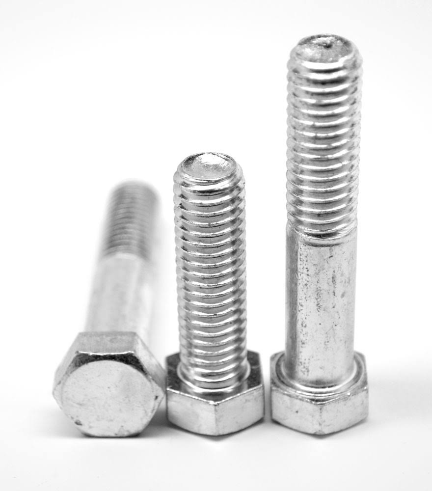 22 x 4 1/2 Coarse Thread Grade 2 Hex Cap Screw Low Carbon Steel Zinc Plated E712