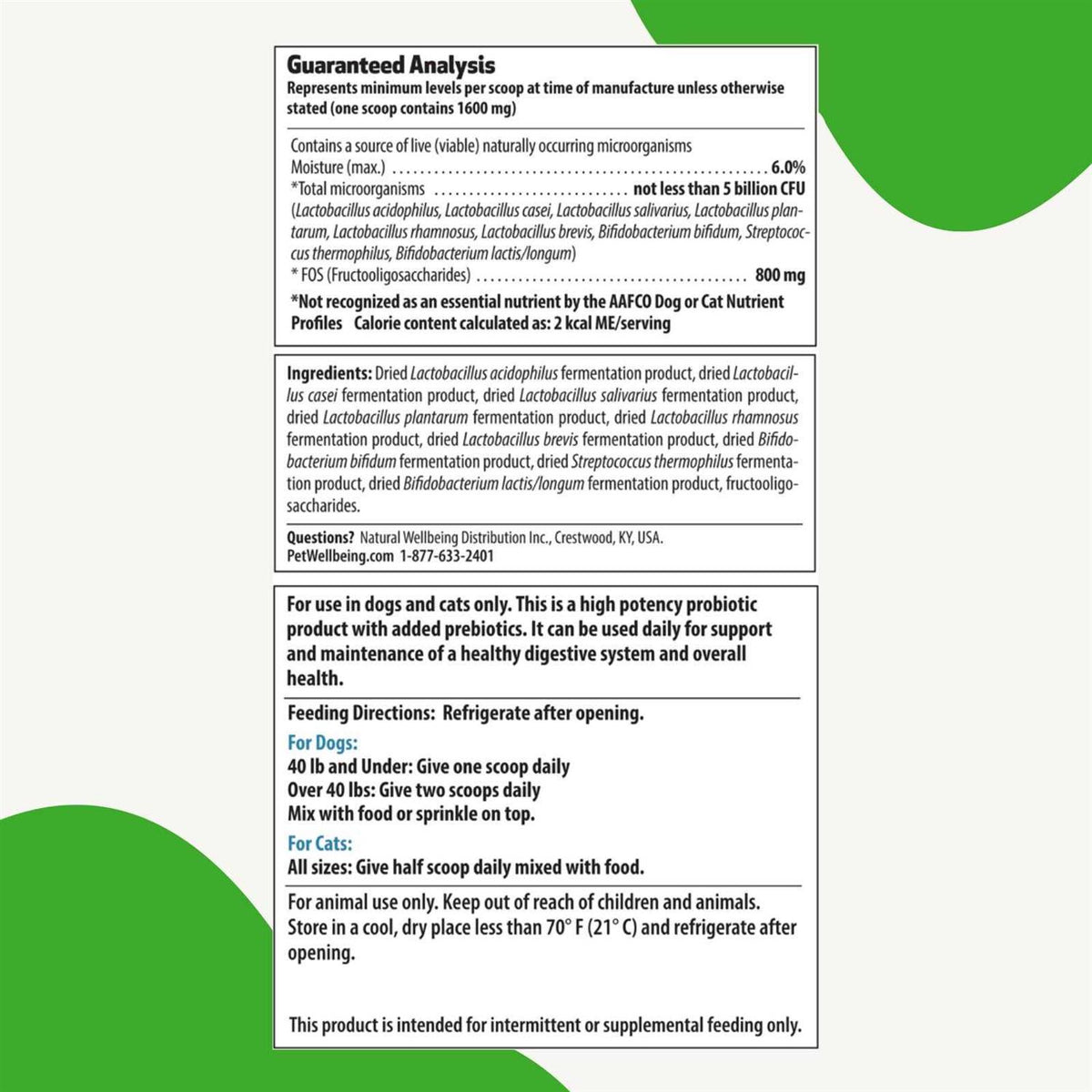 Probiotic 9 Strains for Dogs & Cats O238
