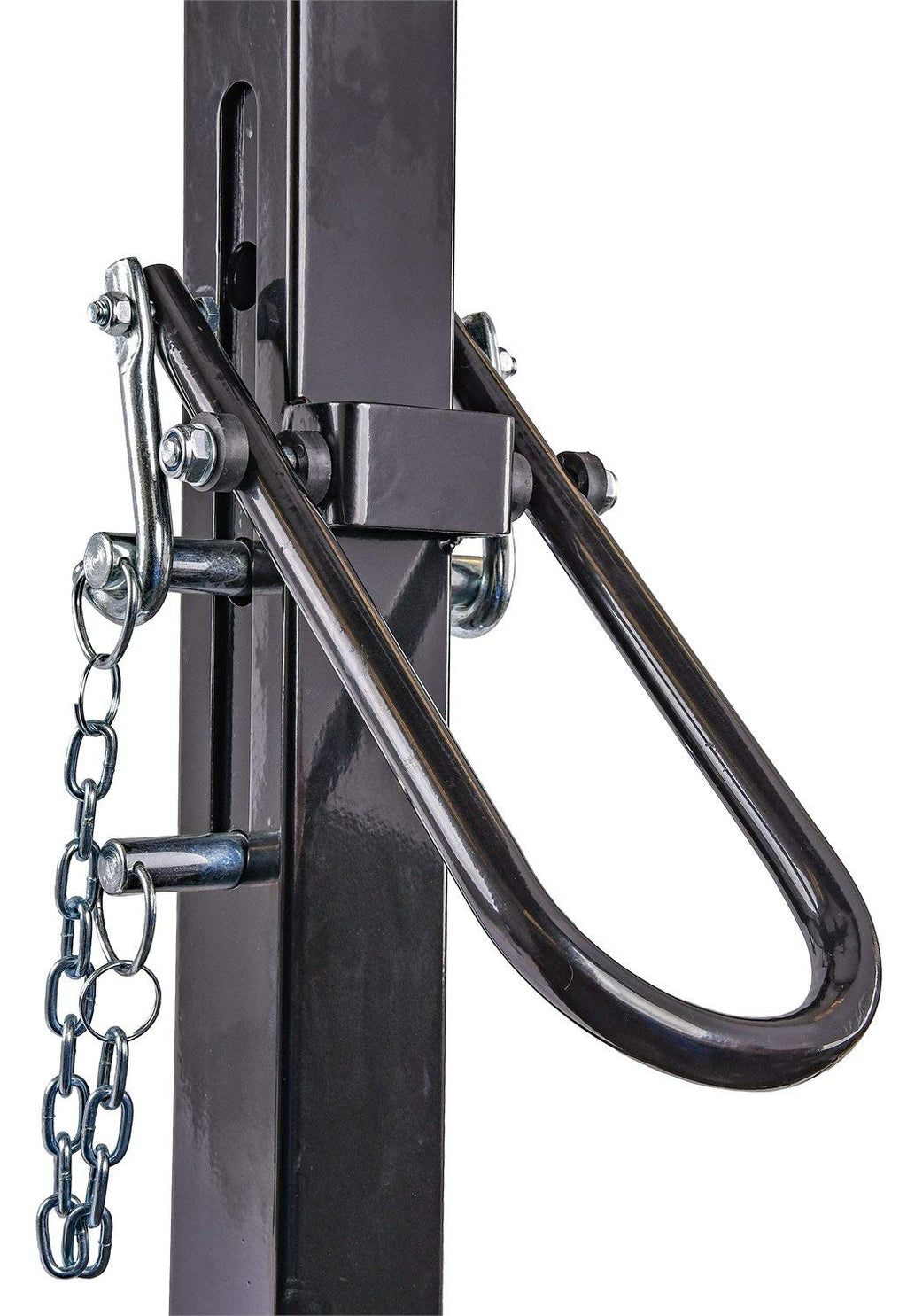 Adjustable Height Gantry Crane 1-Ton Capacity Black Powder Coated Steel L1603