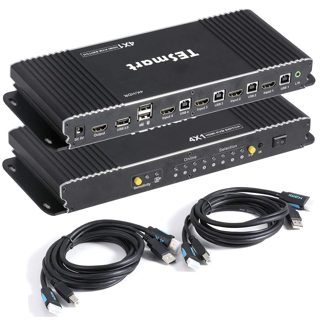 HDMI KVM Switcher 4K 60Hz 4 in 1 Out B907504