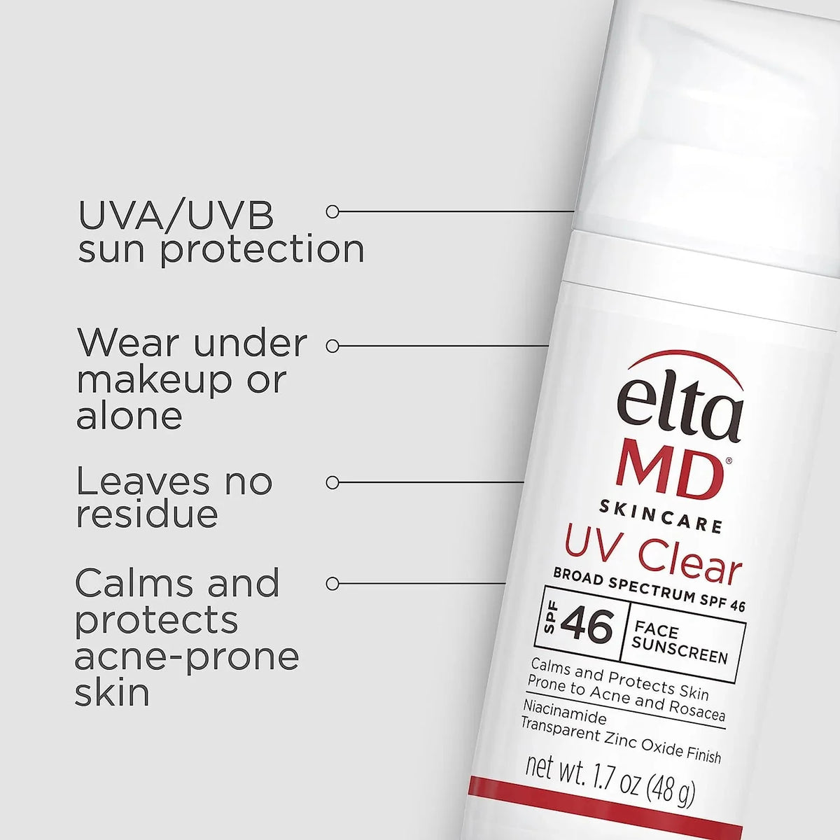 SPF 46 Moisturizing Facial Sunscreen 1.7 oz W24520