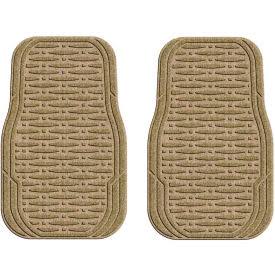 Waterhog Car Mats with Traction Pattern Medium Camel Set of 4 O2440