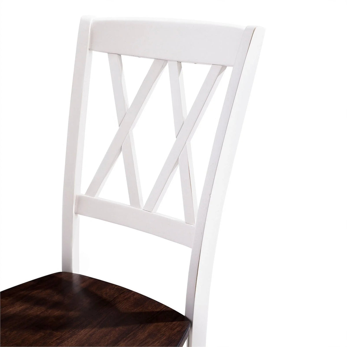 White Wood Dining Chair Set of 4 Y786