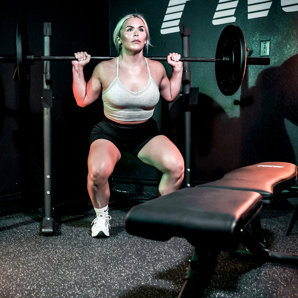 Two-Piece Olympic Weight Bench with Squat Rack I59228