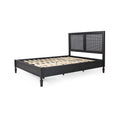 Acacia Wood and Rattan Queen Bed S421015