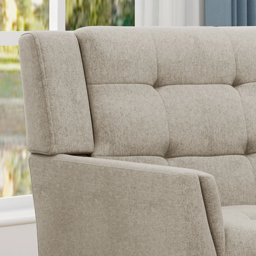 Dark Grey Fabric Arm Chair and Loveseat Set Q1735