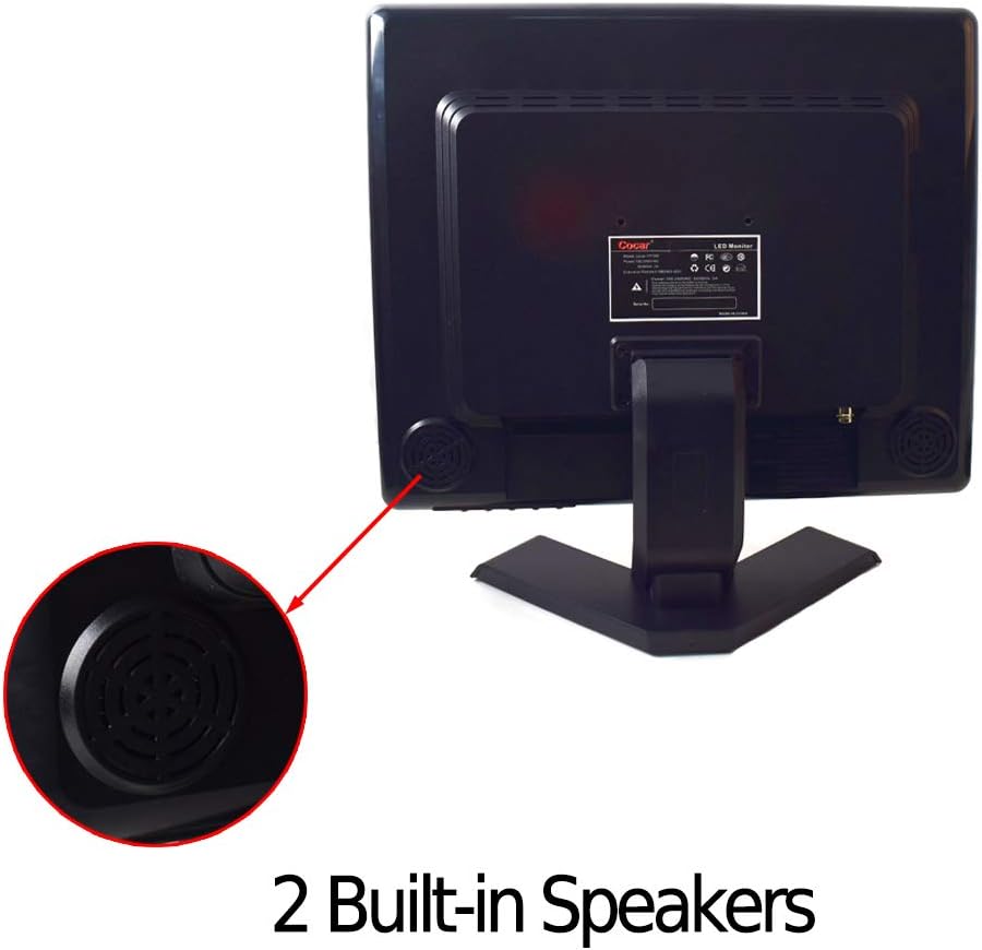 15 inch CCTV Security Monitor with BNC VGA HDMI AV Built-in Speaker M52077