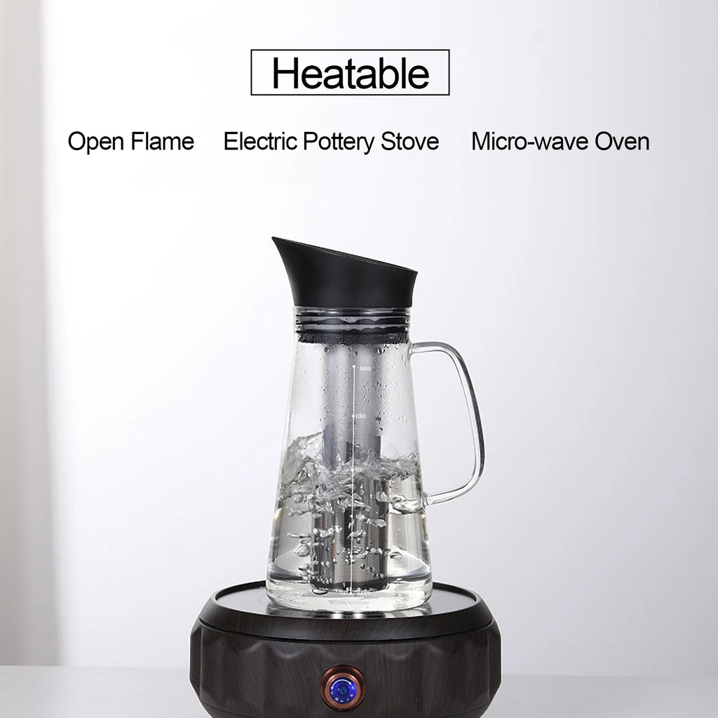 Glass Kettle Cold Brew Coffee Maker with Stainless Steel Filter U901