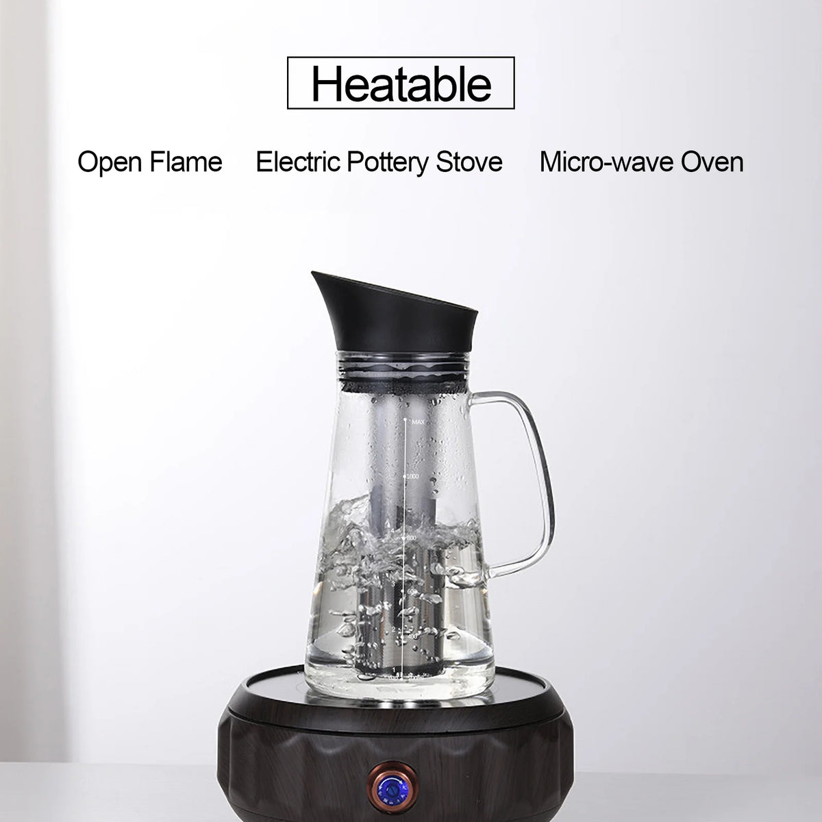 Glass Kettle Cold Brew Coffee Maker with Stainless Steel Filter U901