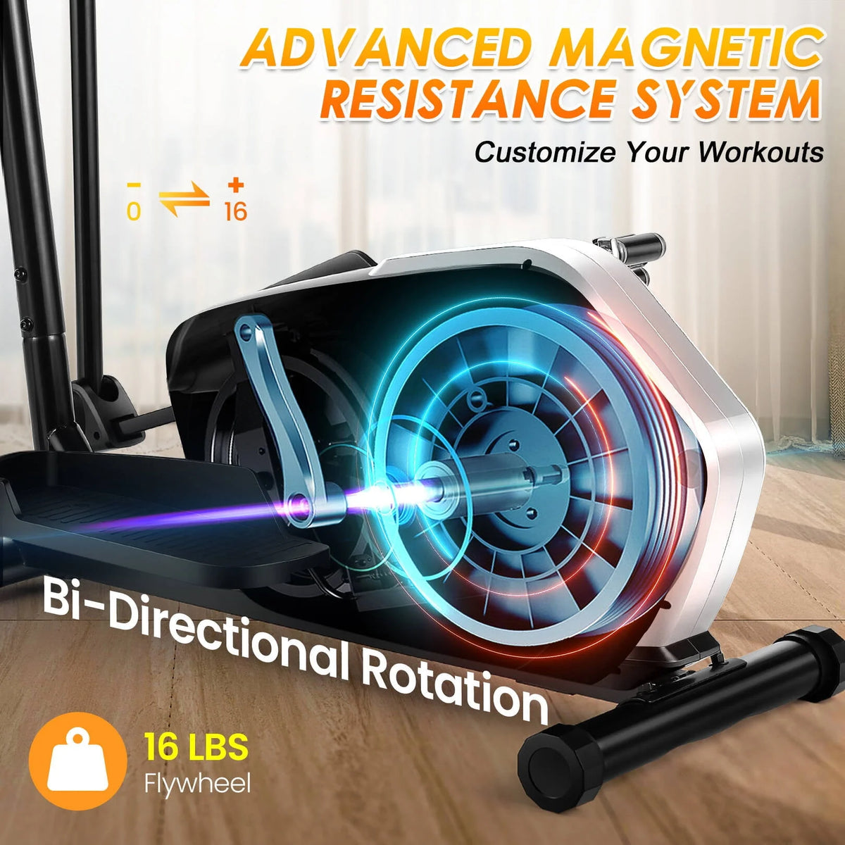Elliptical Machine with 16 Levels Magnetic Resistance R742571