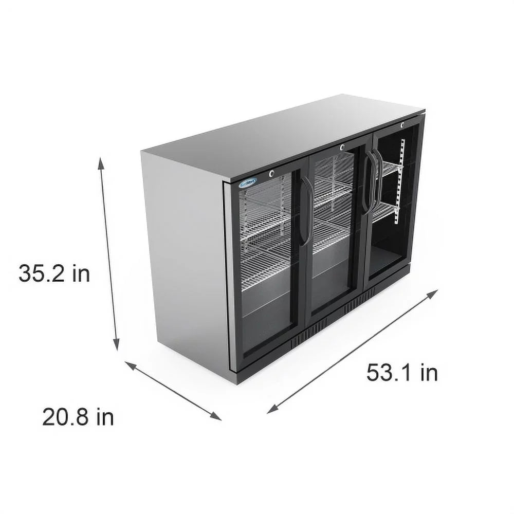Three-Door Back Bar Refrigerator 11 Cu Ft Z7473
