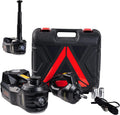5 Ton 12V Electric Hydraulic Car Jack Kit with Impact Wrench and Tire Inflator Pump F509228