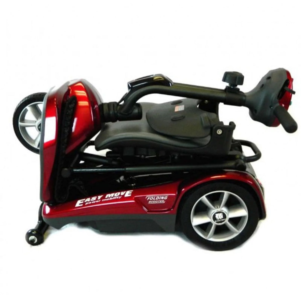 Burgundy Red Automatic Folding Mobility Scooter G4989
