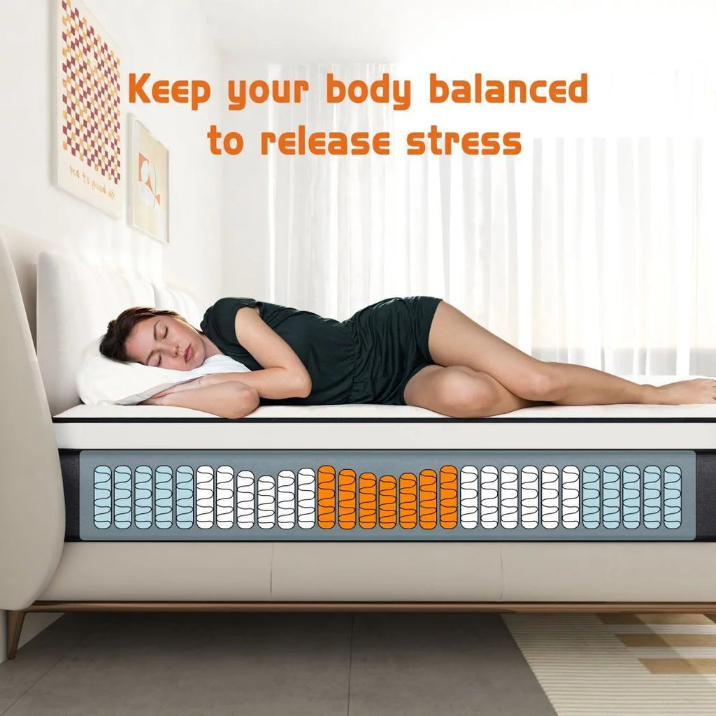 Queen Gel Memory Foam Spring Hybrid Mattress S61566