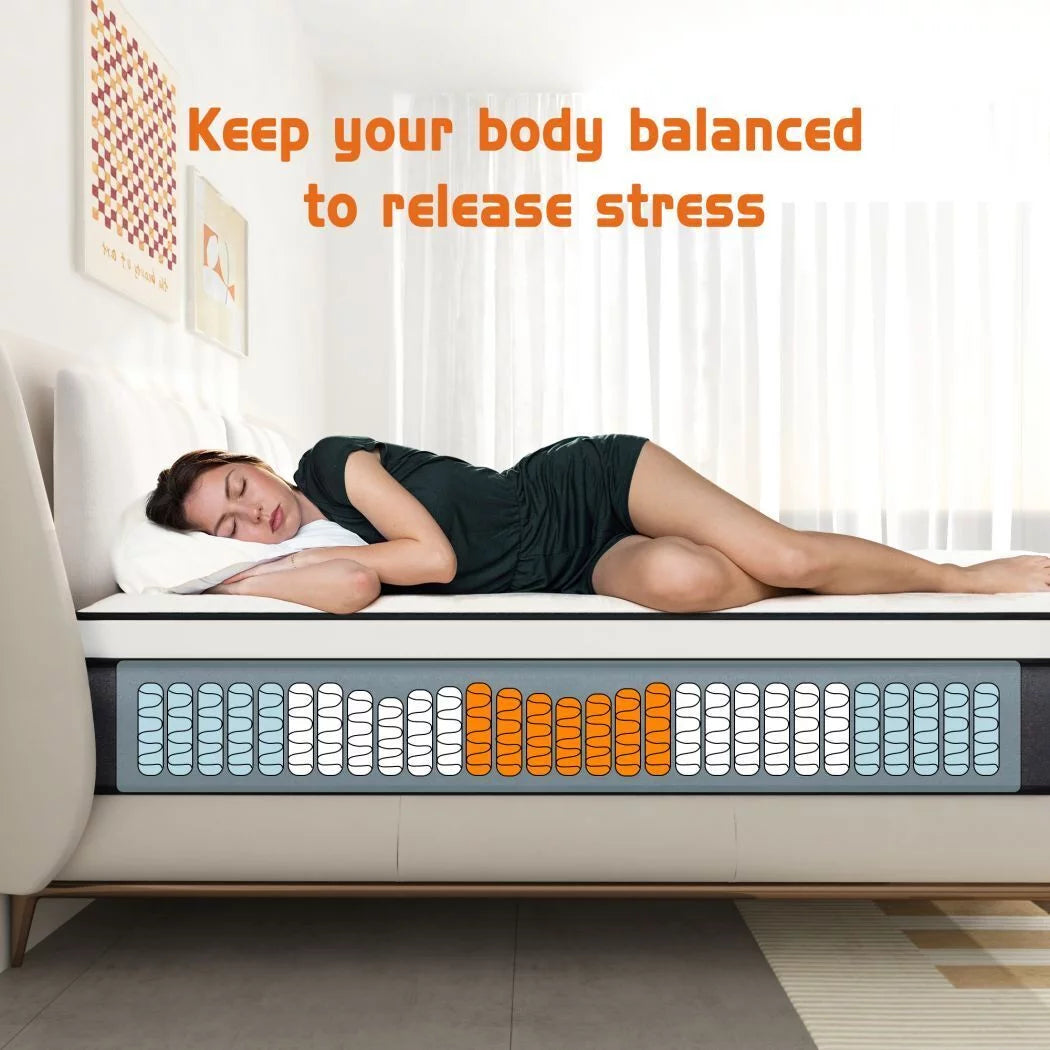 Queen Gel Memory Foam Spring Hybrid Mattress S61566