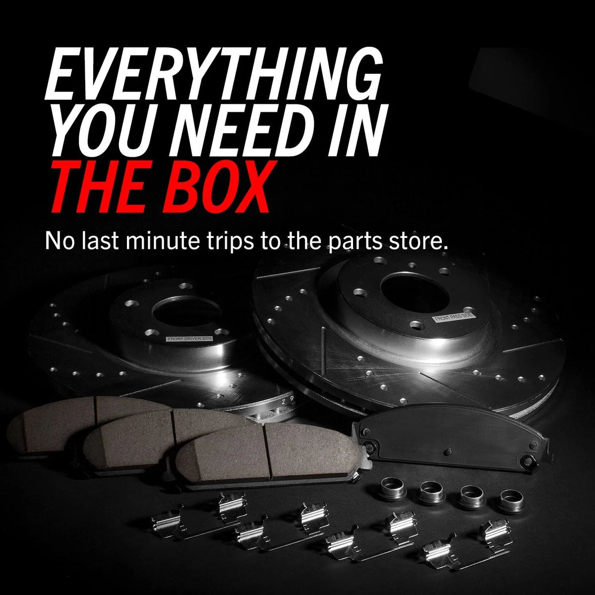 Rear Drilled & Slotted Ceramic Brake Kit R740