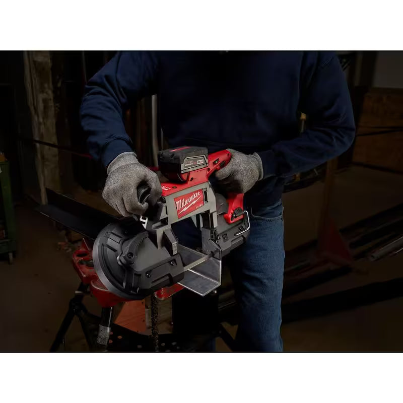 18-V Lithium-Ion Brushless Cordless Deep Cut Band Saw with Two 5.0Ah Batteries C145777