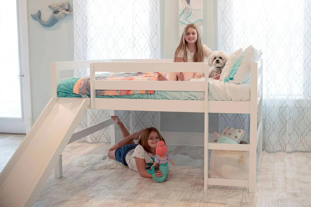 Full over Twin Bunk Bed with Slide Q76093