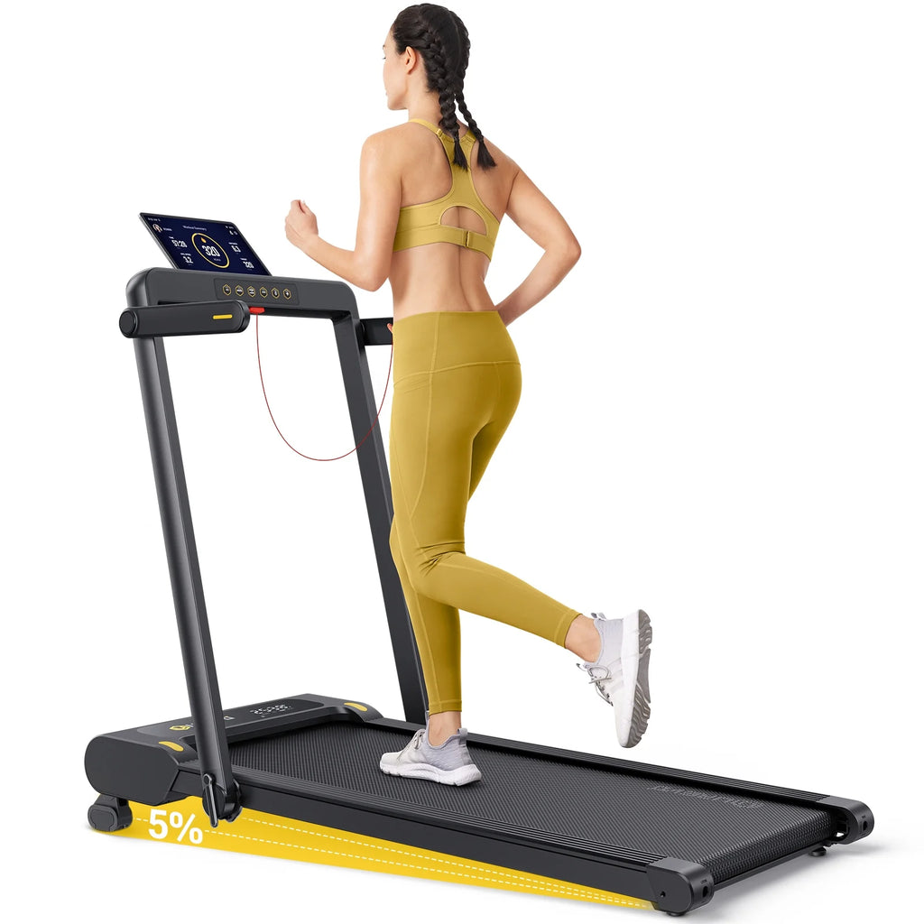 Folding Treadmill with 5% Incline 265lbs Weight Capacity Q867377