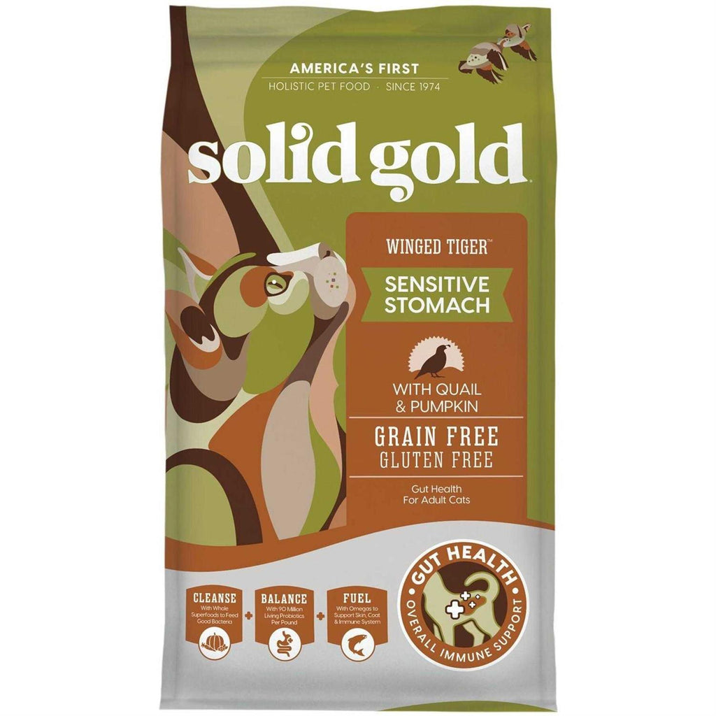 Solid Gold Winged Tiger Quail & Pumpkin Adult Dry Cat Food D91860