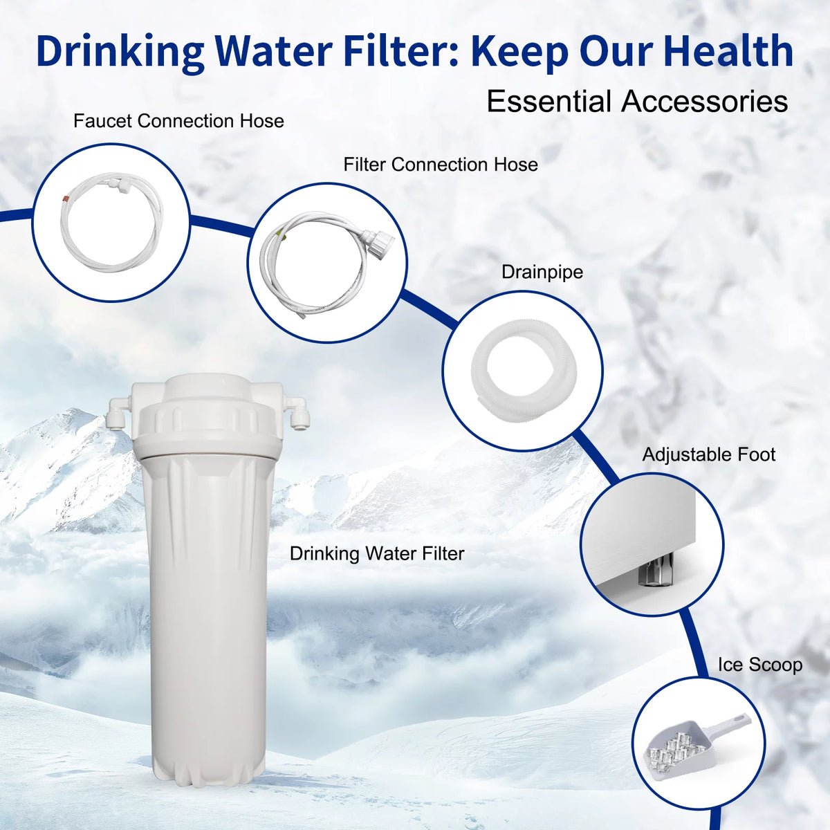 Commercial Ice Maker with 55lbs Ice Storage Capacity F140
