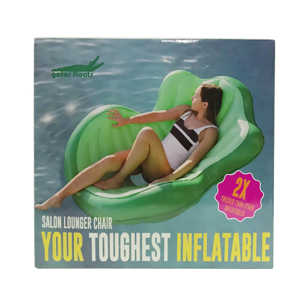 Green Inflatable Lounger Chair with Mesh Seat M66361