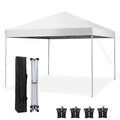 10' x 10' White Pop up Canopy Tent Y5498
