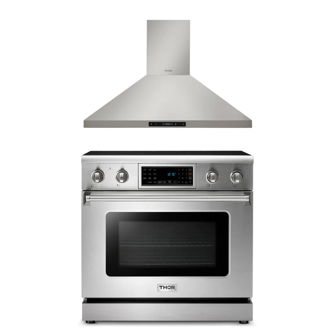 36 Electric Range and Range Hood N3883