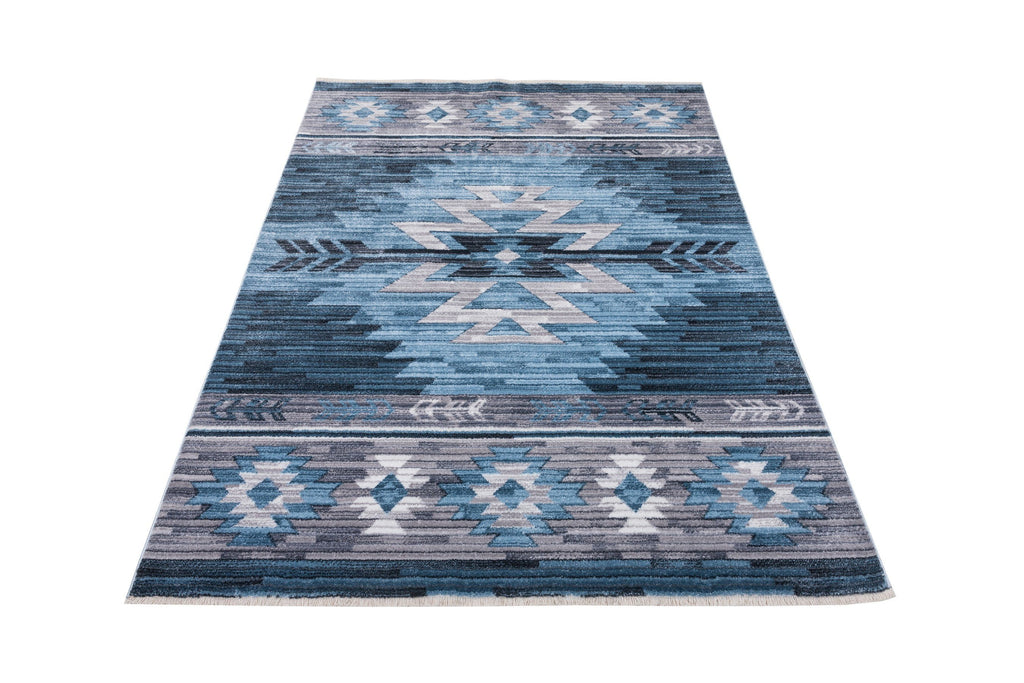 5x7 Modern Faded Area Rug W816