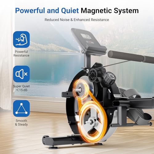 Magnetic Rowing Machine 350 LBS 16 Levels F440