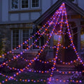 Halloween Spider Web Lights with 59" Spider and Stretch Cobweb J60168