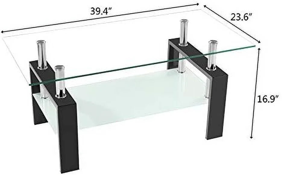 Glazed Tempered Glass Dining Table V1699