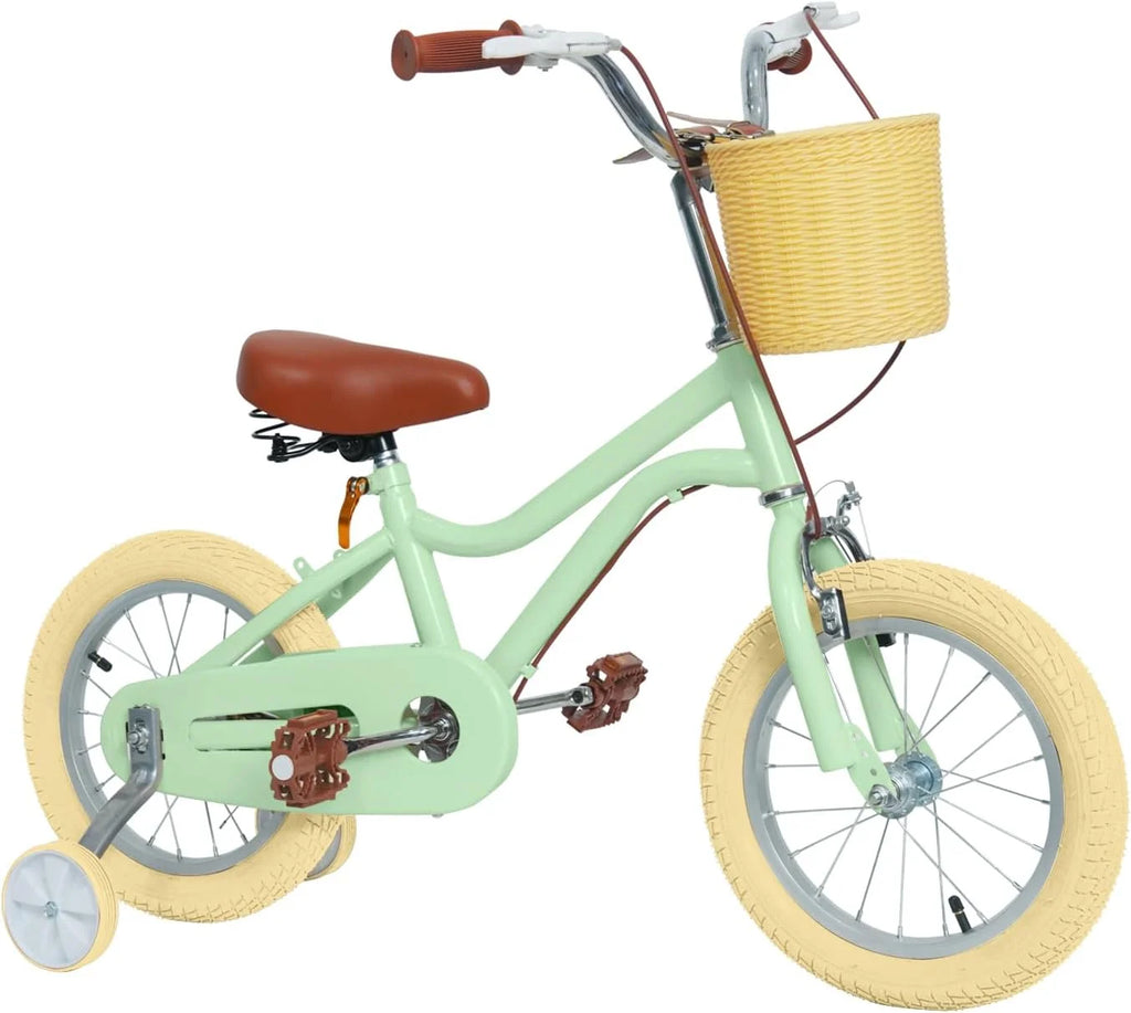 16 inch Kids Bike with Training Wheels and Basket E6683