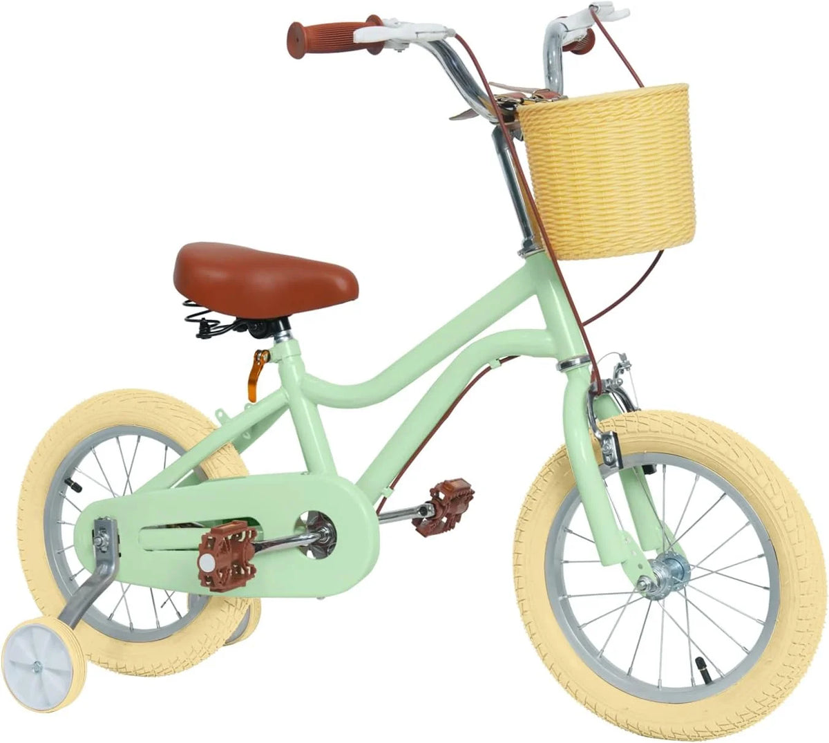 16 inch Kids Bike with Training Wheels and Basket E6683