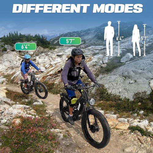 Dual Motor Electric Bike 60V 32AH Battery 26x4 Fat Tire A594453