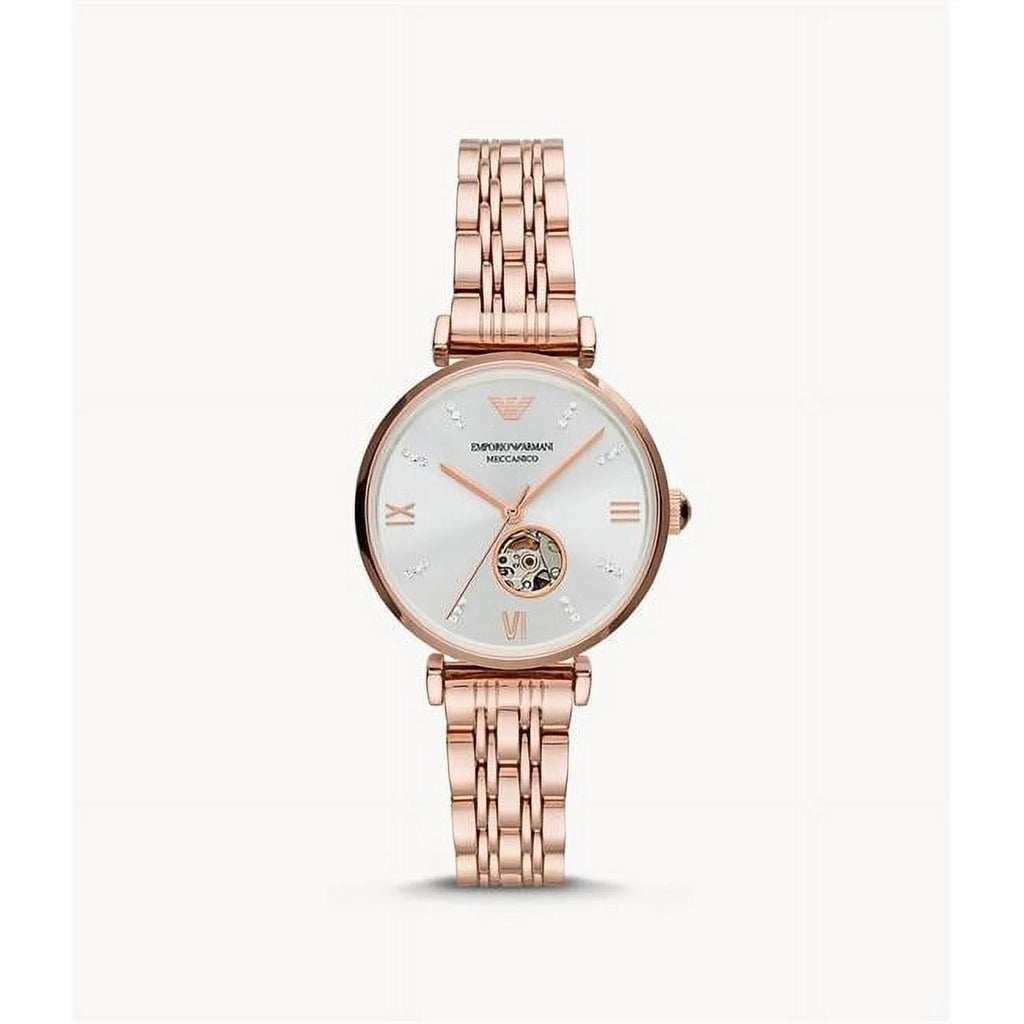Ladies Automatic Crystal Dial Stainless Steel Watch W84341