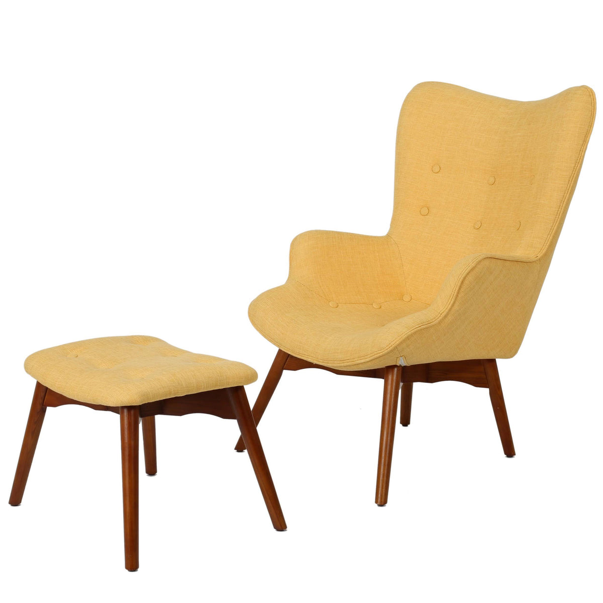 Mid Century Chair Set Orange M1511