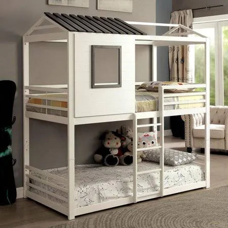 White Metal Bunk Bed G6254
