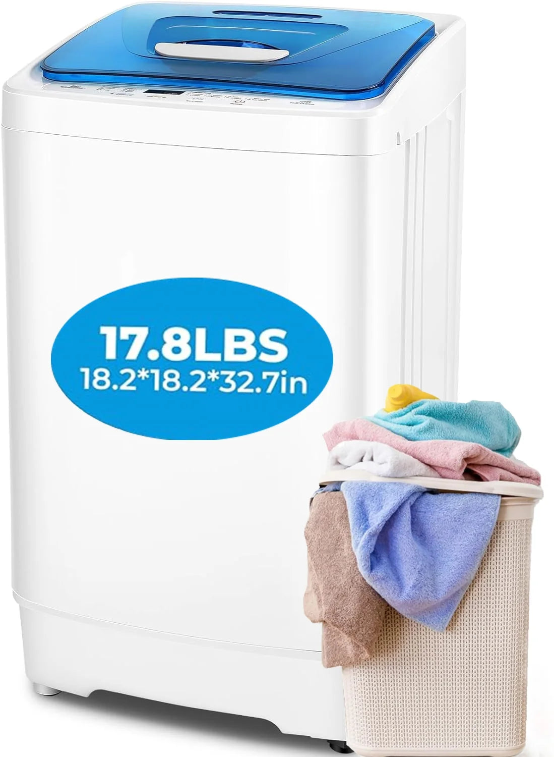 Portable Fully Automatic Washing Machine with 8 Programs R571686