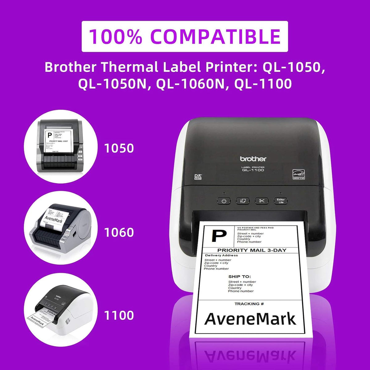 4 x 6 Shipping Label 2400 Labels Pack of 2 H932