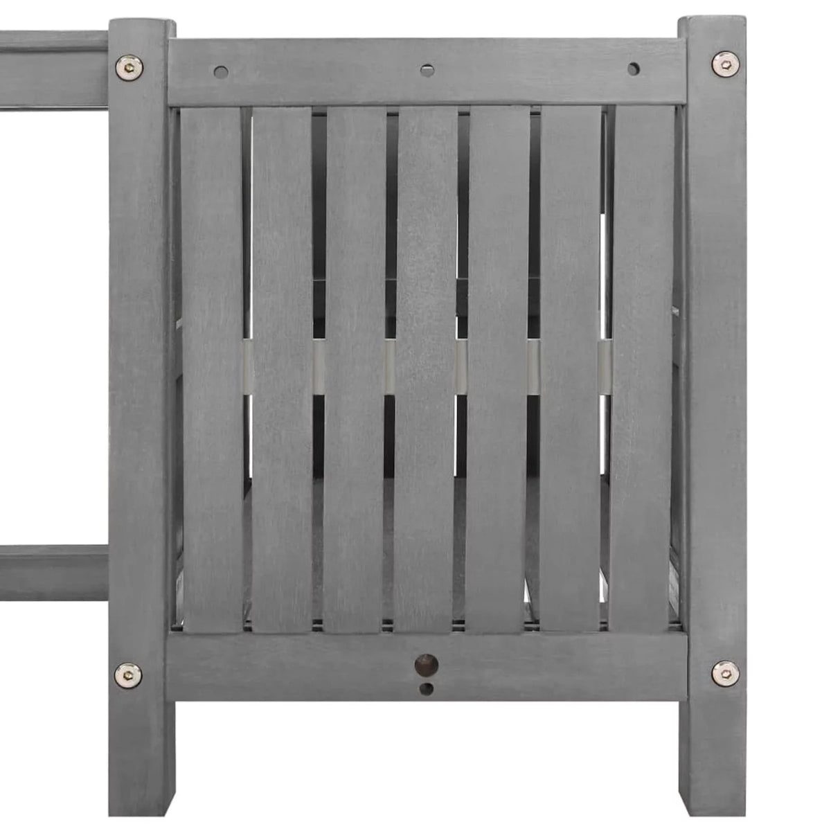 Acacia Wood Patio Bench with 2 Planters W775008