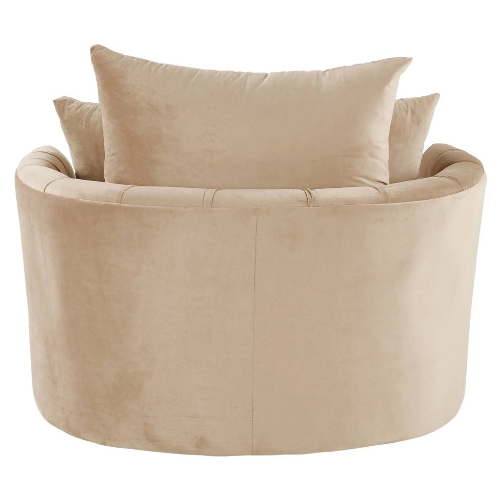 Beige Tufted Accent Chair Z335466
