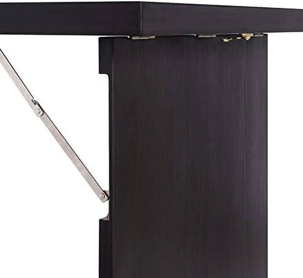 Compact Espresso Brown Convertible Desk I7693