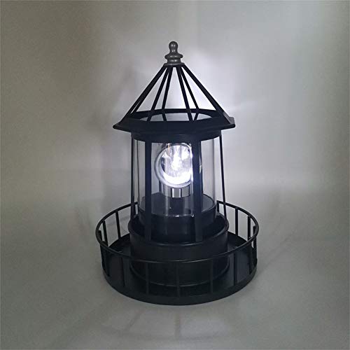 LED Solar Powered Lighthouse Waterproof Garden Statue Lights E872