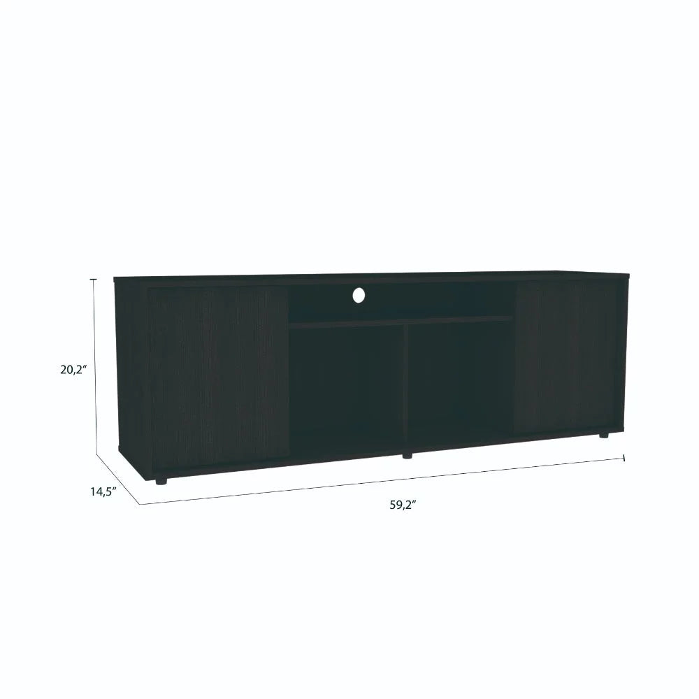 Black Coffee Table and TV Stand S544