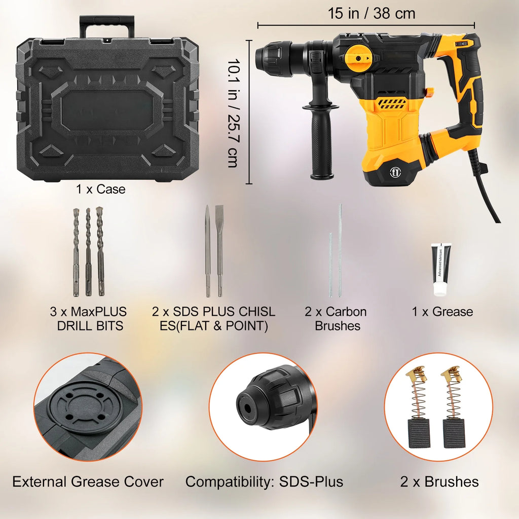 1-1/4" SDS-Plus Corded Rotary Hammer Drill D983