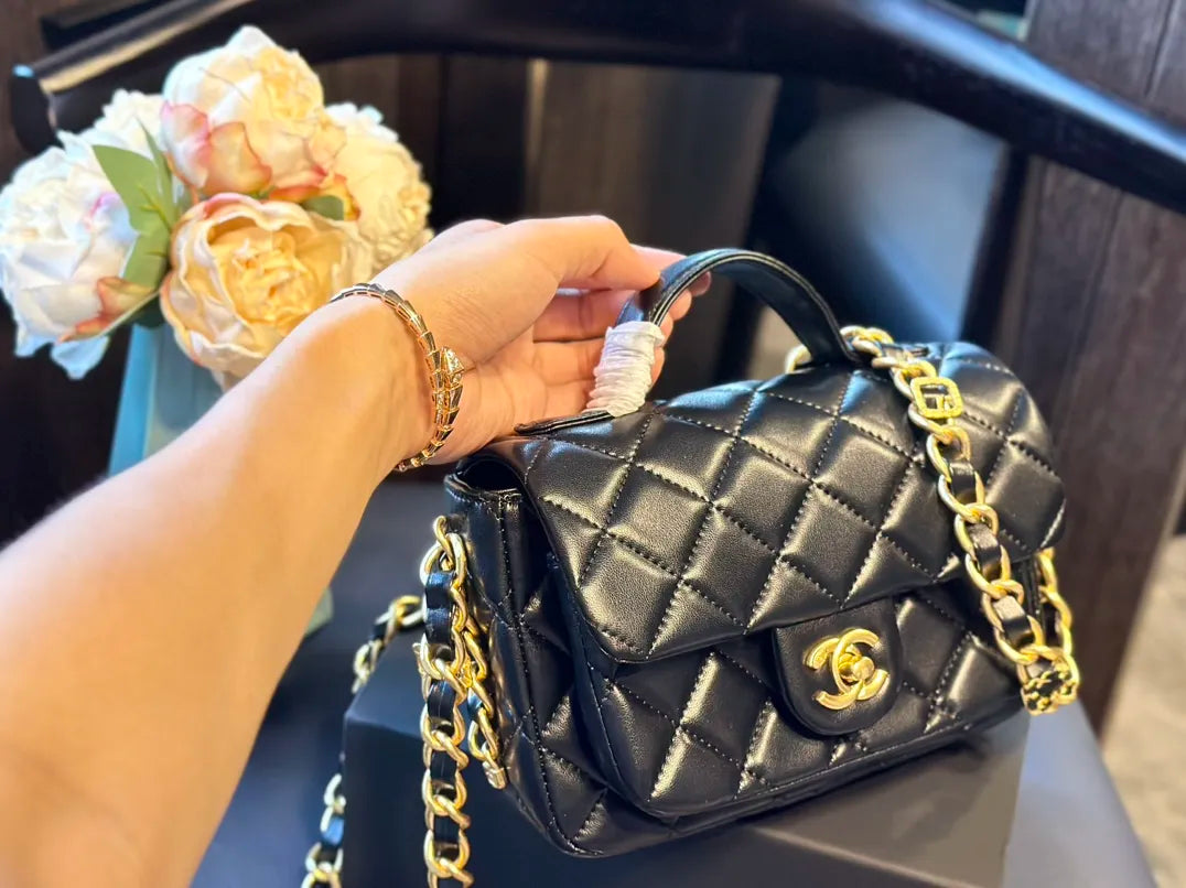 Mini Flap Bag with Top Handle N33369